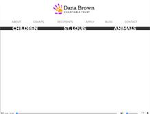 Tablet Screenshot of danabrowncharitabletrust.org